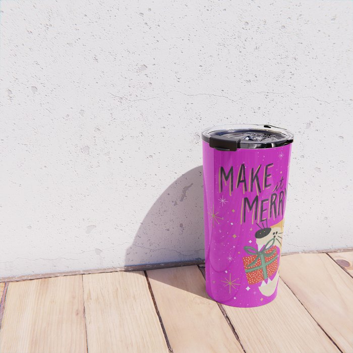 Make it merry Travel Mug Gallery Image 4