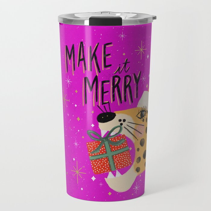 Make it merry Travel Mug Gallery Image 1