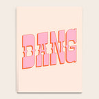 DANG - western style saloon font in retro mod colors (bright pink and orange) Notebook Gallery Image 4