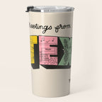 Greetings From Texas - Beige Travel Mug Gallery Image 3