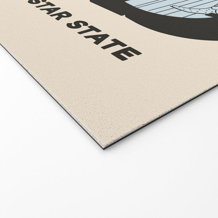 Greetings From Texas - Beige Welcome Mat Gallery Image 2