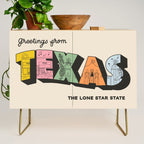 Greetings From Texas - Beige Credenza Gallery Image 1