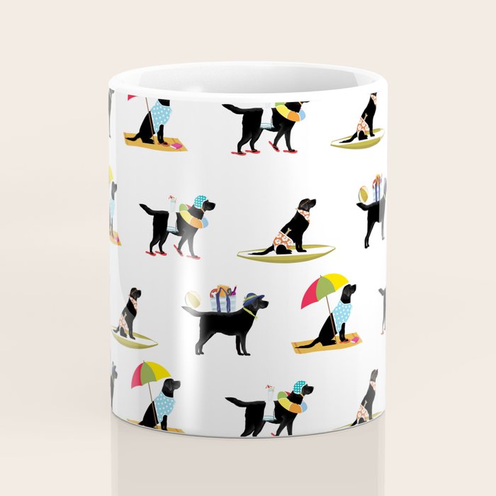 Labrador Beach black lab dog beach  Coffee Mug Gallery Image 4