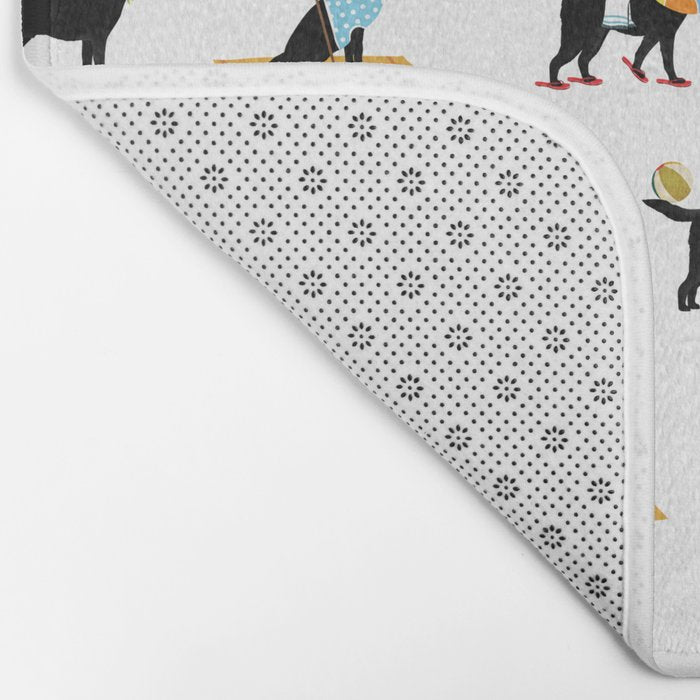Labrador Beach black lab dog beach  Bath Mat Gallery Image 2