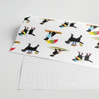 Labrador Beach black lab dog beach  Wrapping Paper Gallery Image 2