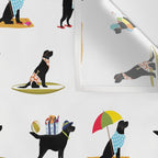 Labrador Beach black lab dog beach  Wall Tapestry Gallery Image 3