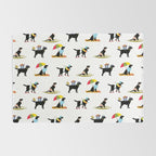 Labrador Beach black lab dog beach  Rug Gallery Image 2