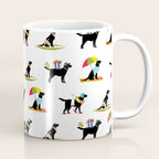 Labrador Beach black lab dog beach  Coffee Mug Gallery Image 1
