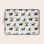 Labrador Beach black lab dog beach  Laptop Sleeve Gallery Image 1
