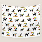 Labrador Beach black lab dog beach  Wall Tapestry Gallery Image 4