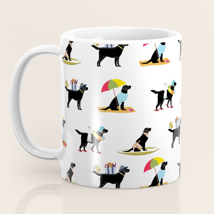 Labrador Beach black lab dog beach  Coffee Mug Gallery Image 3