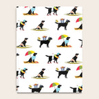 Labrador Beach black lab dog beach  Notebook Gallery Image 4