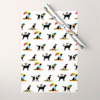 Labrador Beach black lab dog beach  Wrapping Paper Gallery Image 1