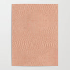 boho hexagon stripes - peach Poster Gallery Image 4