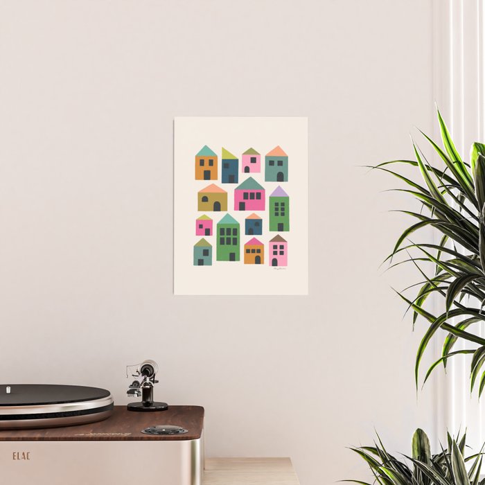 Happy Houses - Multi-colored Poster Gallery Image 2