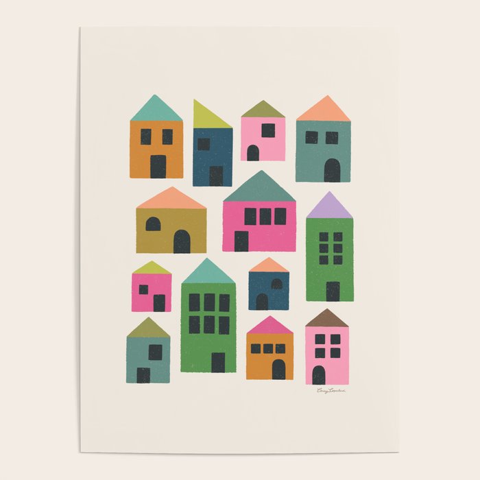 Happy Houses - Multi-colored Poster Gallery Image 4