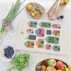 Happy Houses - Multi-colored Cutting Board Gallery Image 2