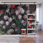 Magic Tulips Pattern VI Wall Mural Gallery Image 1