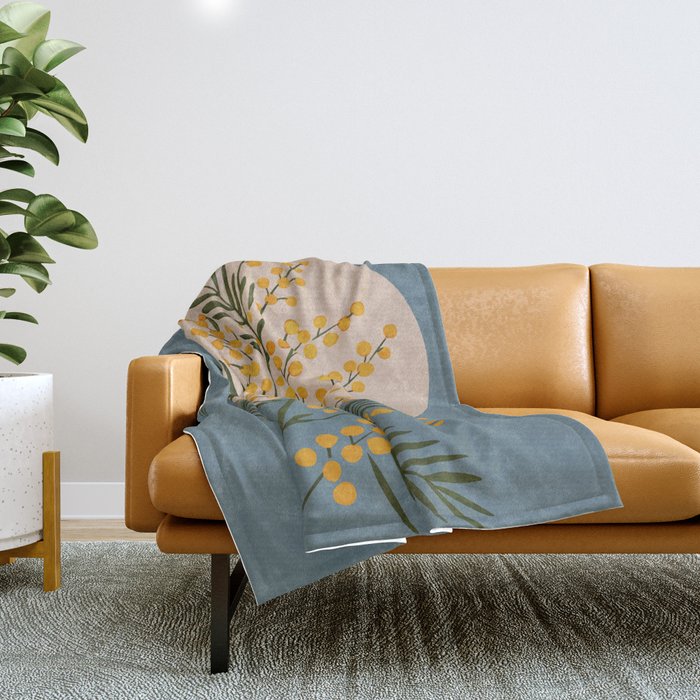 The Mimosa 3 Throw Blanket Gallery Image 1