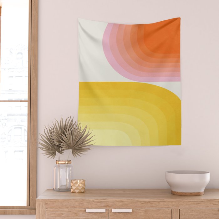 abstract gradient Wall Tapestry Gallery Image 2