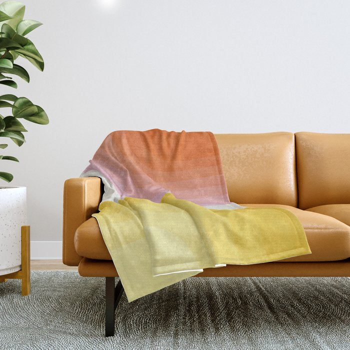 abstract gradient Throw Blanket Gallery Image 1