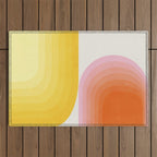 abstract gradient Outdoor Rug Gallery Image 1