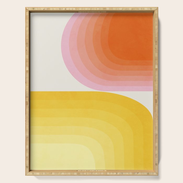 abstract gradient Serving Tray Gallery Image 1