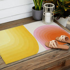 abstract gradient Outdoor Rug Gallery Image 2