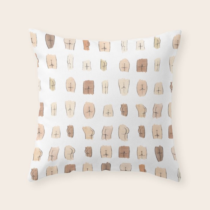 Lotsa Butts! Throw Pillow Gallery Image 6