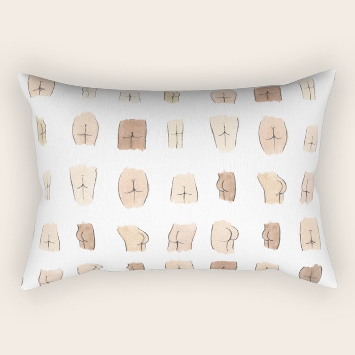 Lotsa Butts! Rectangular Pillow Gallery Image 1