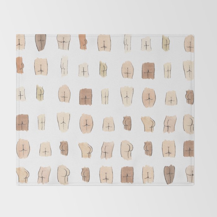 Lotsa Butts! Throw Blanket Gallery Image 2