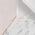 Peony blush geometric marble Wall Tapestry Gallery Image 3