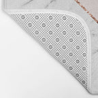 Peony blush geometric marble Bath Mat Gallery Image 2