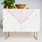 Peony blush geometric marble Credenza Gallery Image 1
