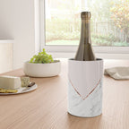 Peony blush geometric marble Wine Chiller Gallery Image 4