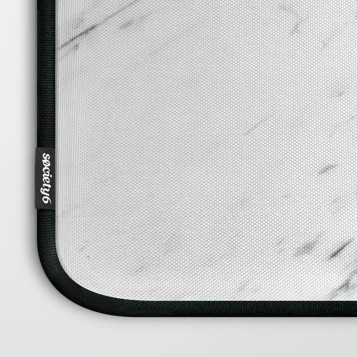 Peony blush geometric marble Laptop Sleeve Gallery Image 3