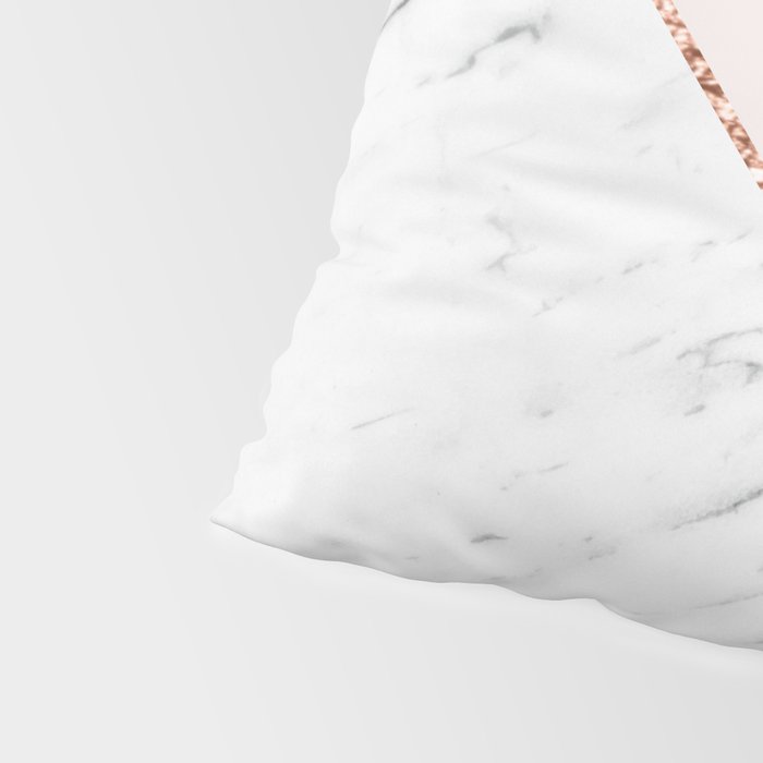 Peony blush geometric marble Pillow Sham Gallery Image 4