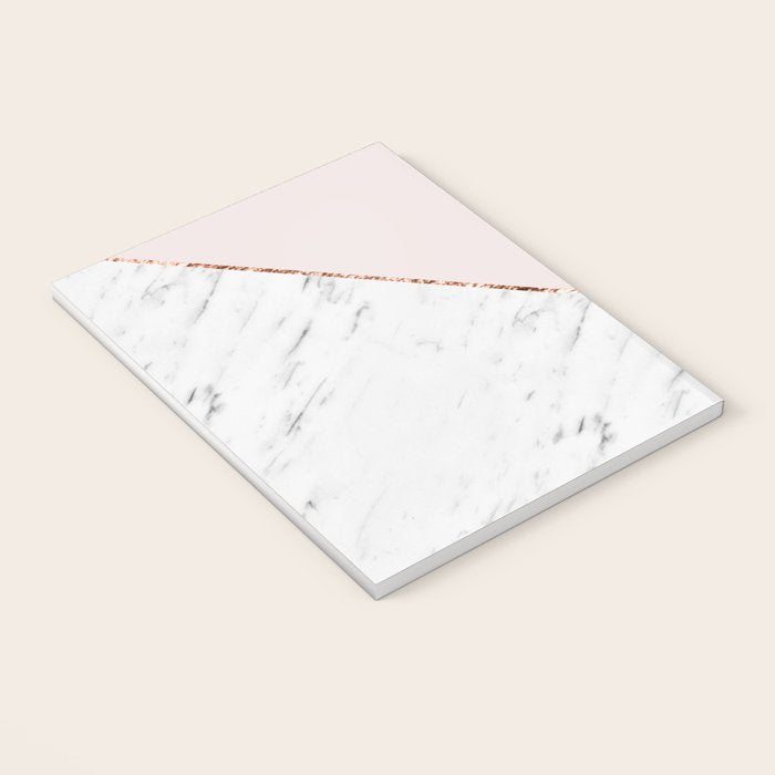 Peony blush geometric marble Notebook Gallery Image 3
