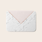Peony blush geometric marble Bath Mat Gallery Image 1