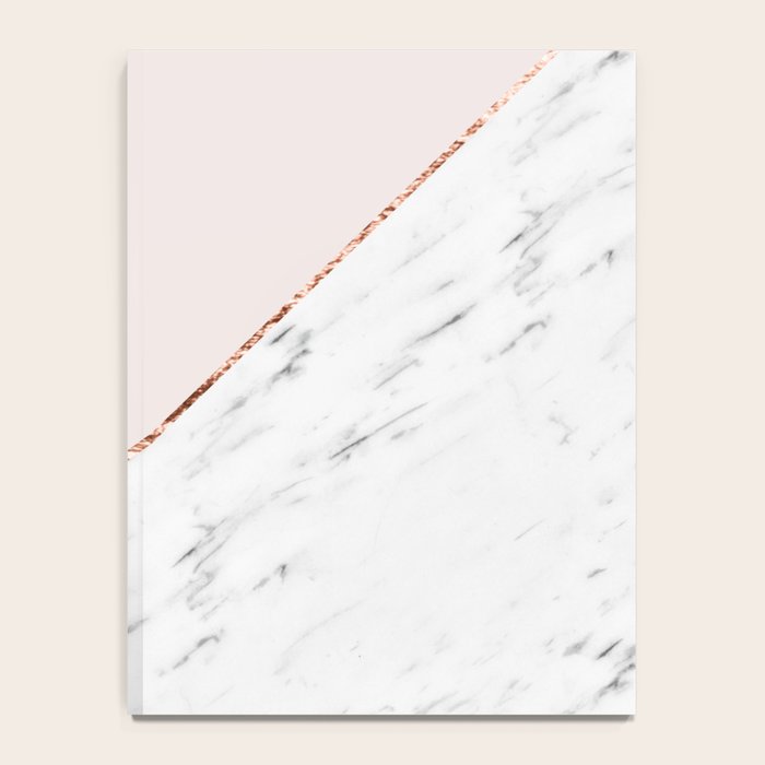 Peony blush geometric marble Notebook Gallery Image 4