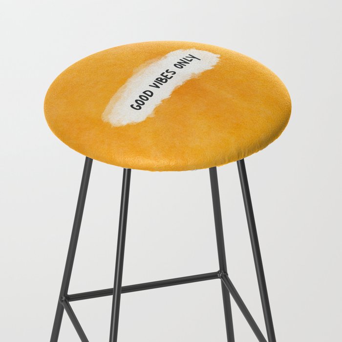 Good Vibes Only: Yellow Canvas Edition Stool Gallery Image 2