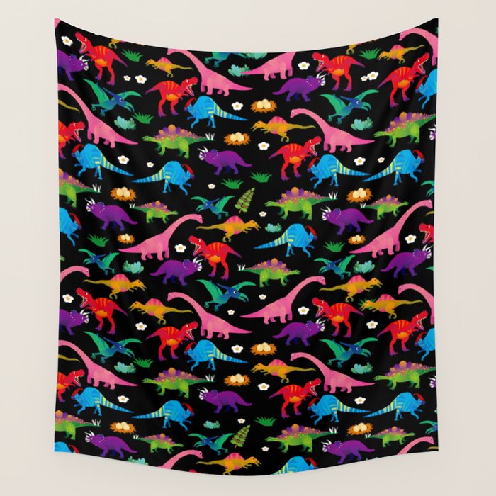 Joyful Dinosaurs World - BK Wall Tapestry Gallery Image 4