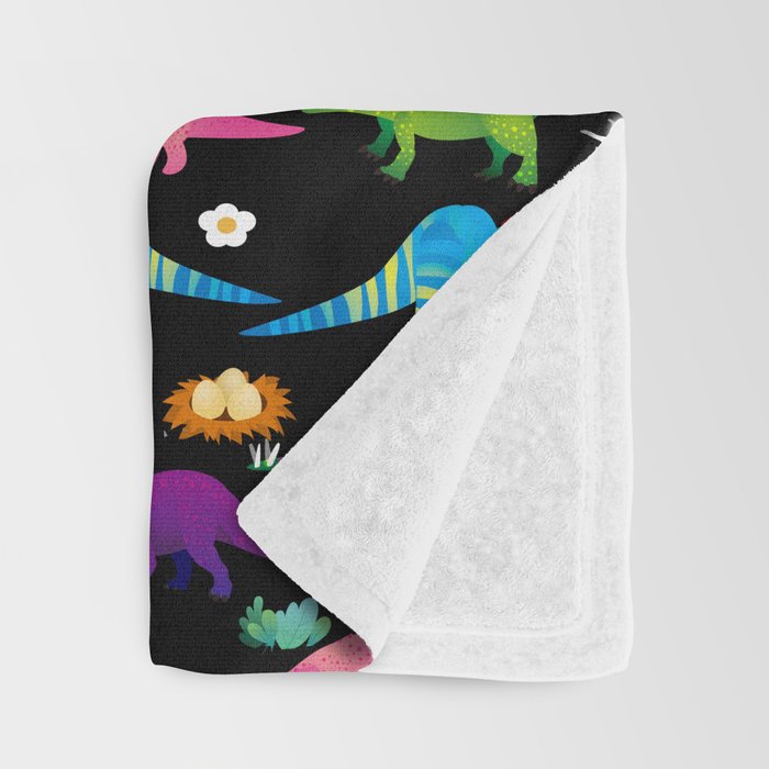 Joyful Dinosaurs World - BK Throw Blanket Gallery Image 3