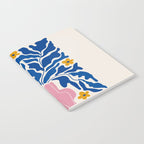 Summer Bloom: Electric Blue Leaves & Golden Poppies Notebook Gallery Image 2