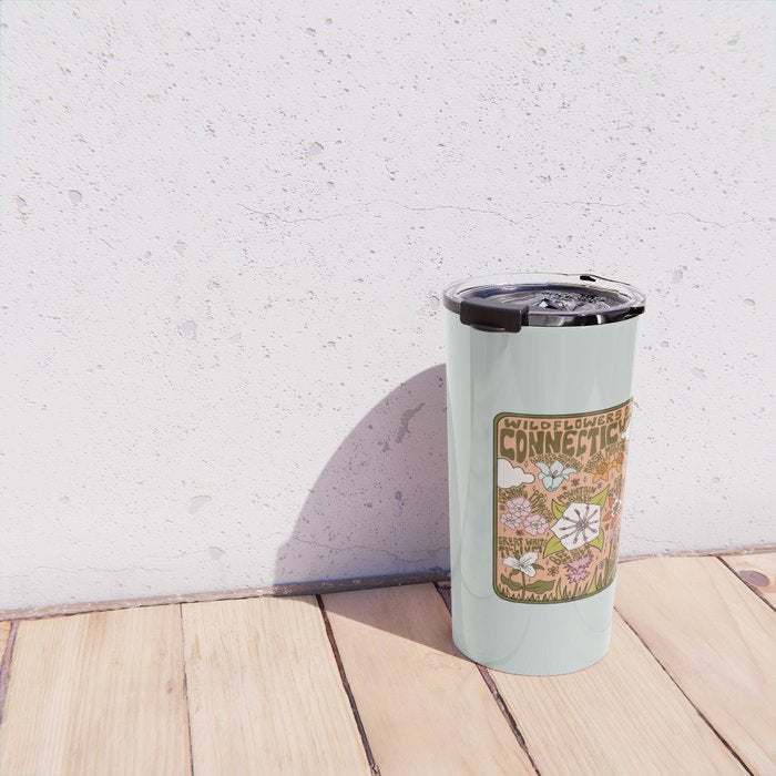 Connecticut Wildflowers Travel Mug Gallery Image 4