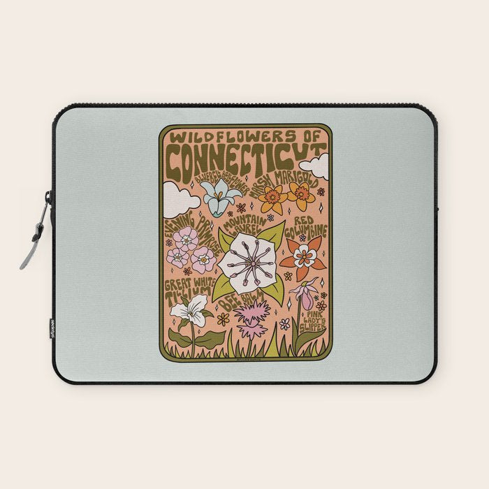Connecticut Wildflowers Laptop Sleeve Gallery Image 1