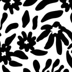 Black and white flower nature pattern Coffee Mug Gallery Image 2