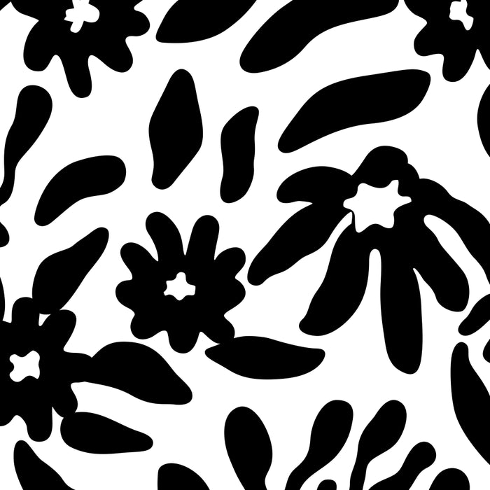 Black and white flower nature pattern Coffee Mug Gallery Image 2