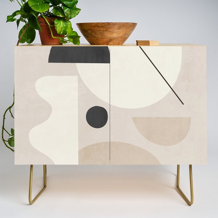 Abstract Minimal Shapes 25 Credenza Gallery Image 1