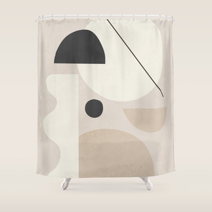 Abstract Minimal Shapes 25 Shower Curtain Gallery Image 1